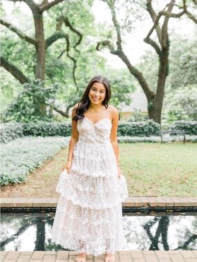 chinese dress ladies Endless Rose Tiered Halter Maxi Dress main image 1